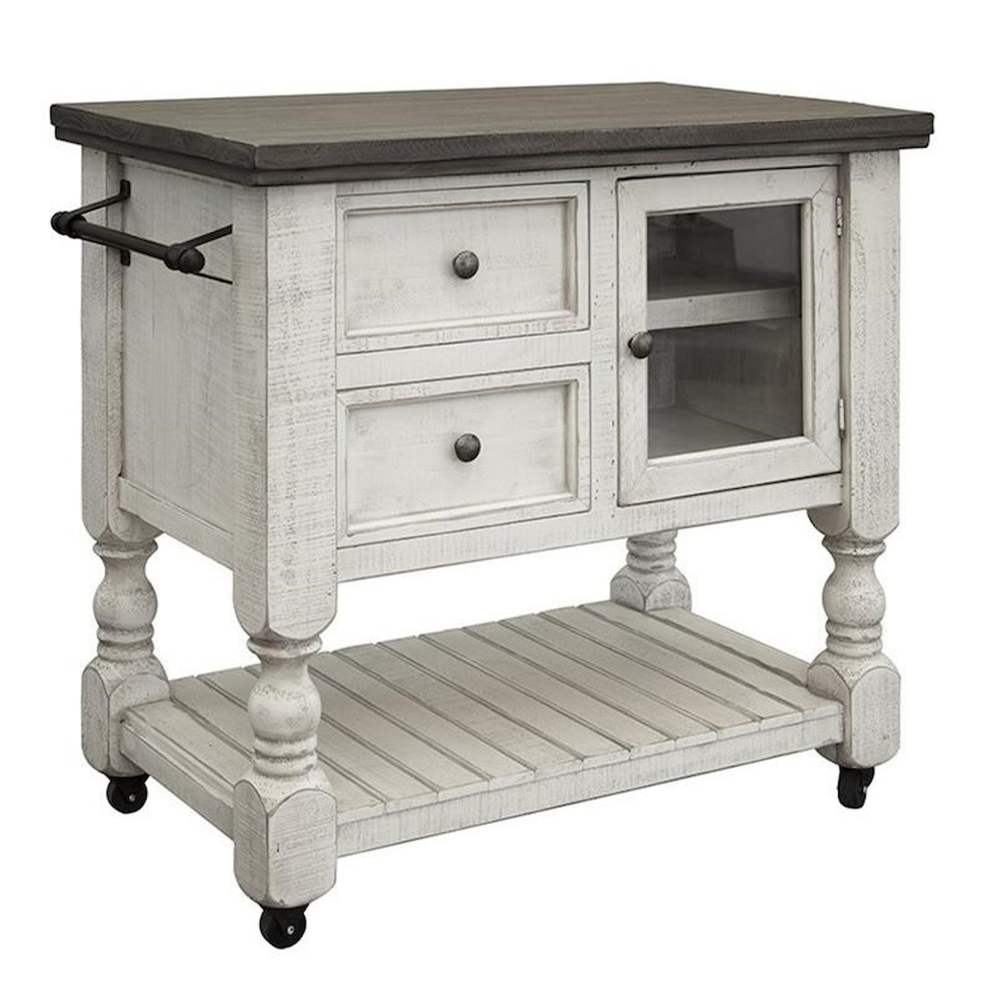 International Furniture Direct Stone IFD4691KSL Relaxed Vintage Kitchen